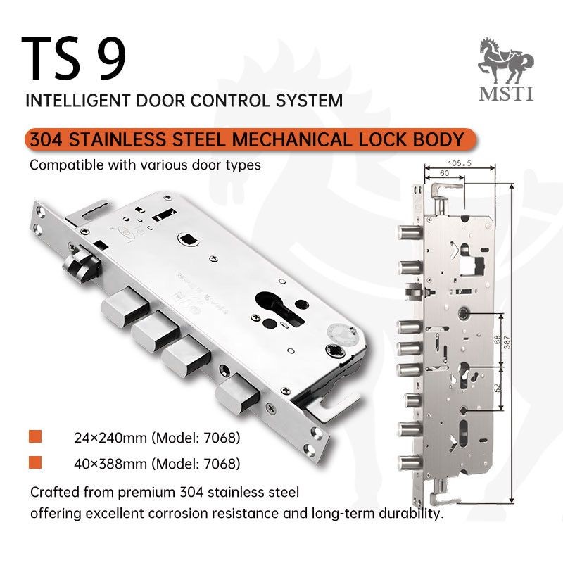 MSTIMSTI TS9 Stainless Steel Mechanical Lock Body