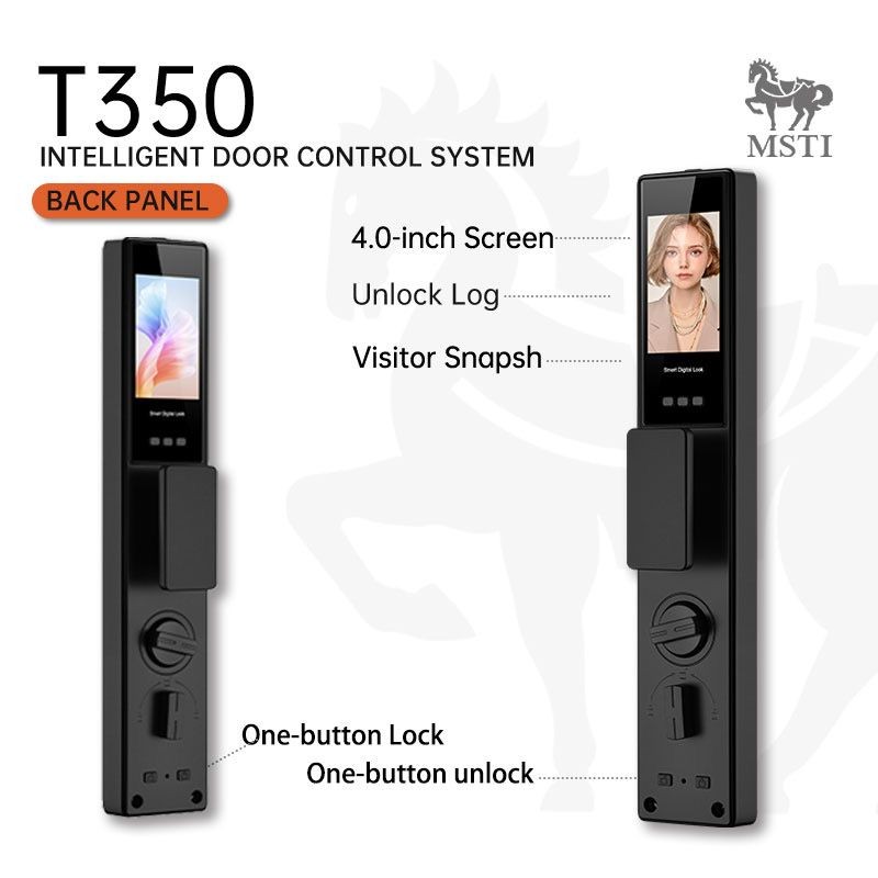 T350 Smart Lock – Back Panel Features